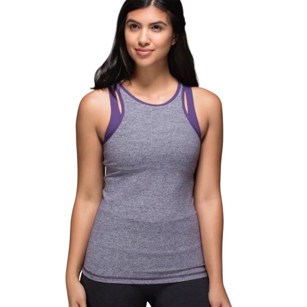 Lululemon Inspiration Tank Heather Going Grape size 4